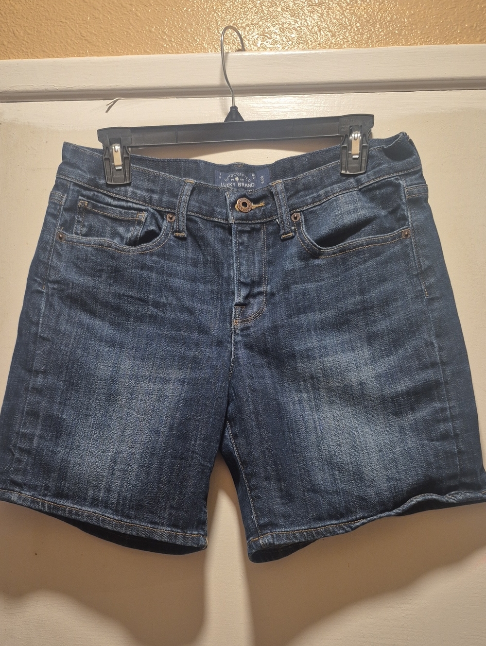 Lucky Brand Blue Denim Shortall Cutoffs